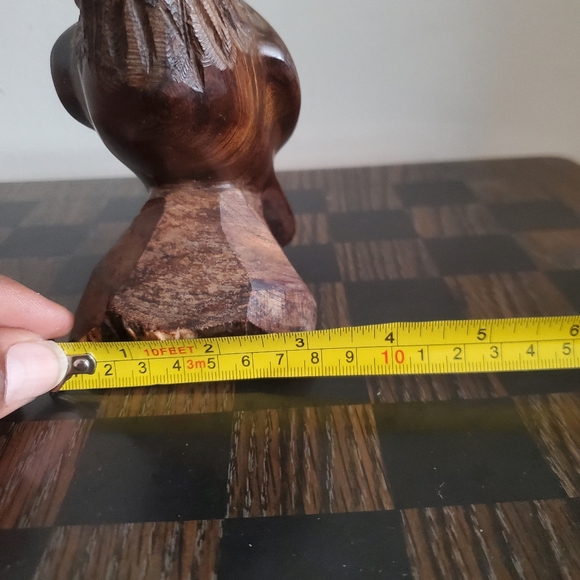 Vintage 1970s ironwood hand carved eagle statue 6" in - Picture 8 of 9